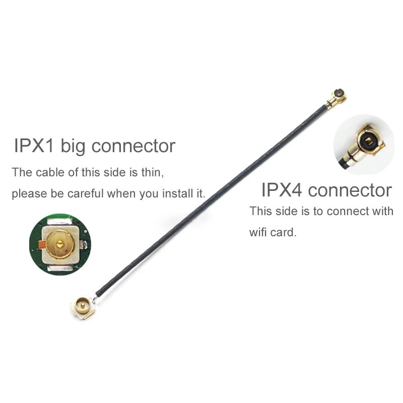 Low-loss Extension MHF4/IPEX4/IPX4 to U.FL Cable RF Pigtail Cable MHF4 Female to IPX (IPEX/UFL) Male PP Bag COAXIAL Rg 316 Cable